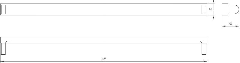 Светильник под светодиодную лампу T8 G13 600мм SPO-801-0-001-060 | Б0043771 | ЭРА — миниатюра 3