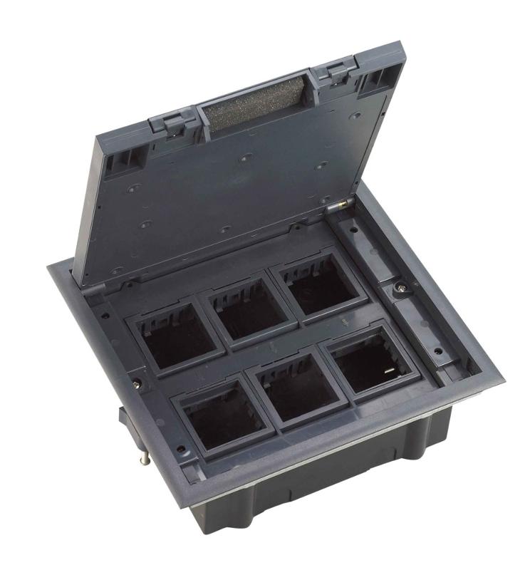 MultiDesk Люк на 12 модулей IP40 для фальшпола с монтажной коробкой, тип MDK10 | MDK10112 | SE — Systeme Electric