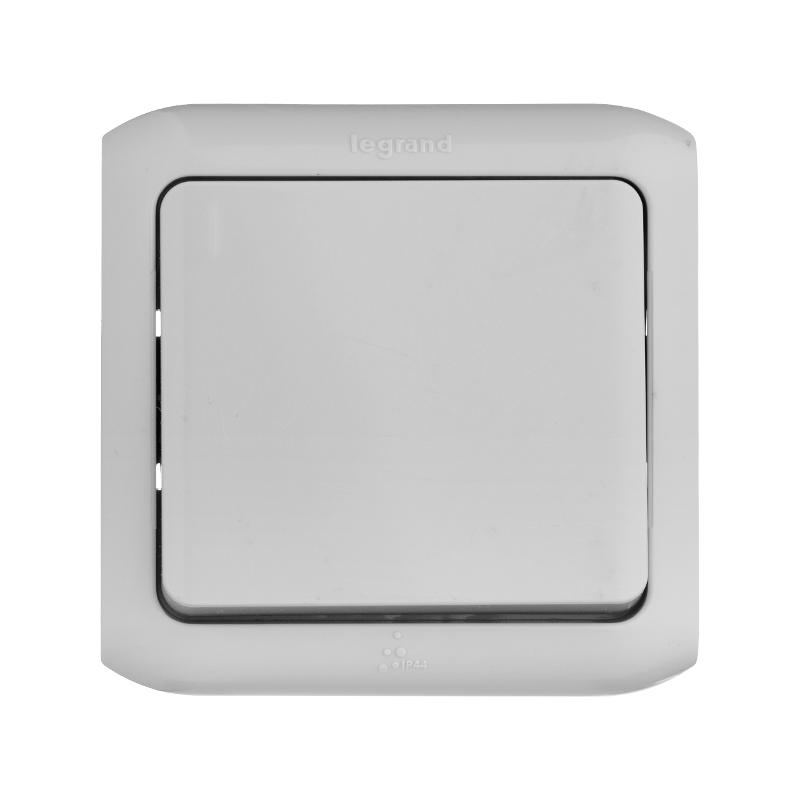 Quteo Серый Переключатель 1-клавишный IP44 10А — миниатюра 5
