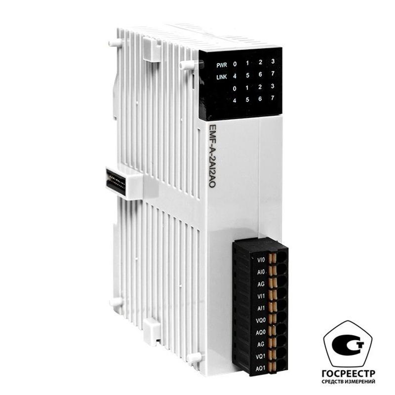 Модуль аналогового в/в EMF 2/2 PRO-Logic (с поверкой) | EMF-A-2AI2AO-V | EKF — миниатюра 1