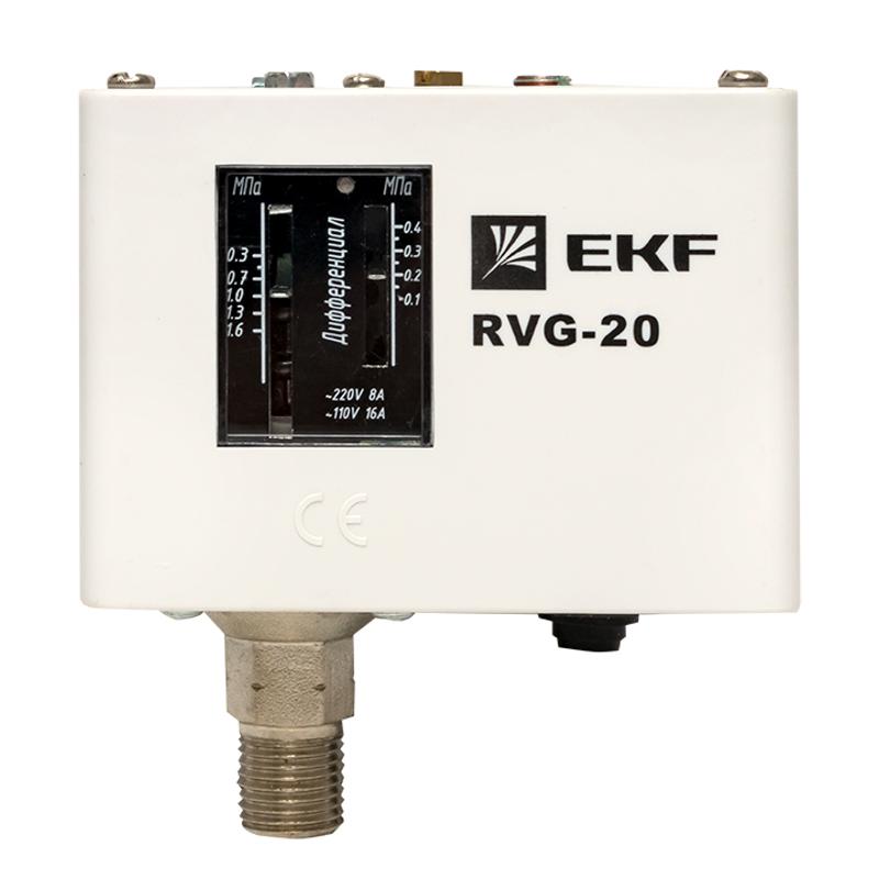 Реле избыточного давления EKF RVG-20-1,6 (1,6 МПа) | RVG-20-1,6 | EKF — миниатюра 2