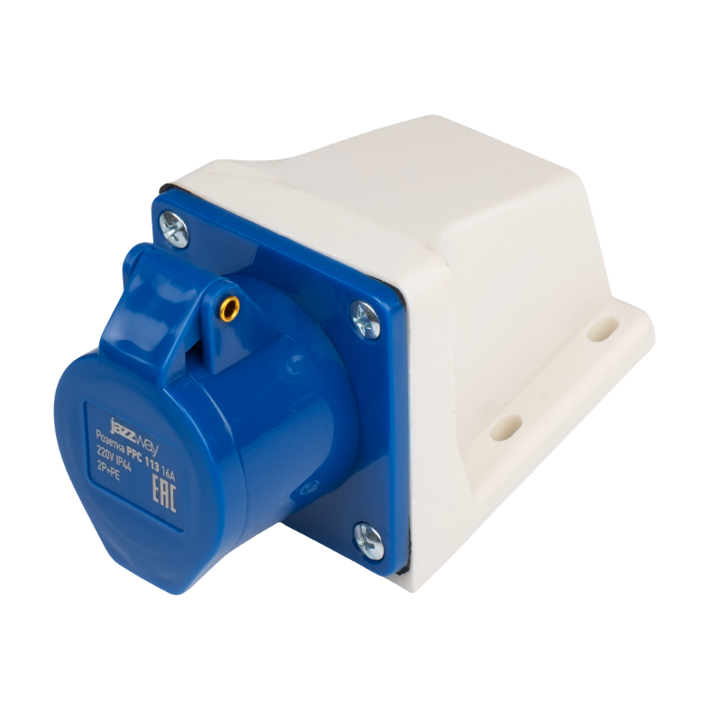 Силовой разъем  PPC 113 2Р+РЕ 16А 220В IP44   | .5072633 |  Jazzway — Jazzway
