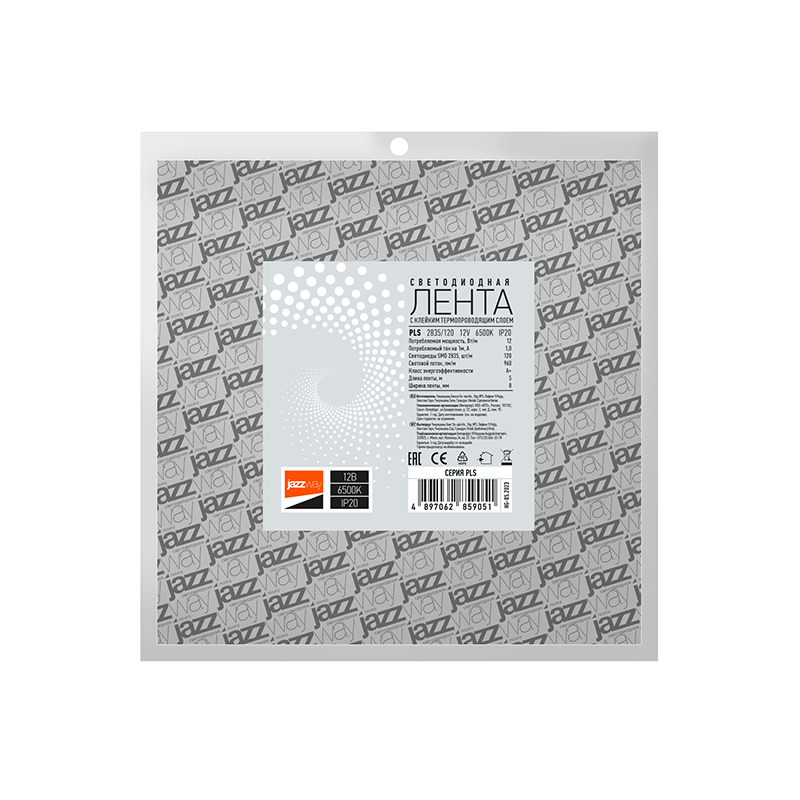 Лента светодиодная LED PLS 2835/120 12Вт 12В 6500К IP20 5м | 2859051 | Jazzway — миниатюра 4