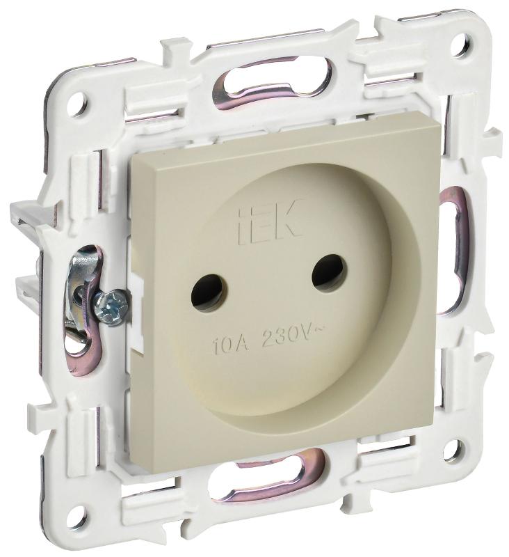 SKANDY Розетка без з/к с з/ш 10А SK-R01B бежевый | SK-R13-10-K10 | IEK — IEK (ИЭК)