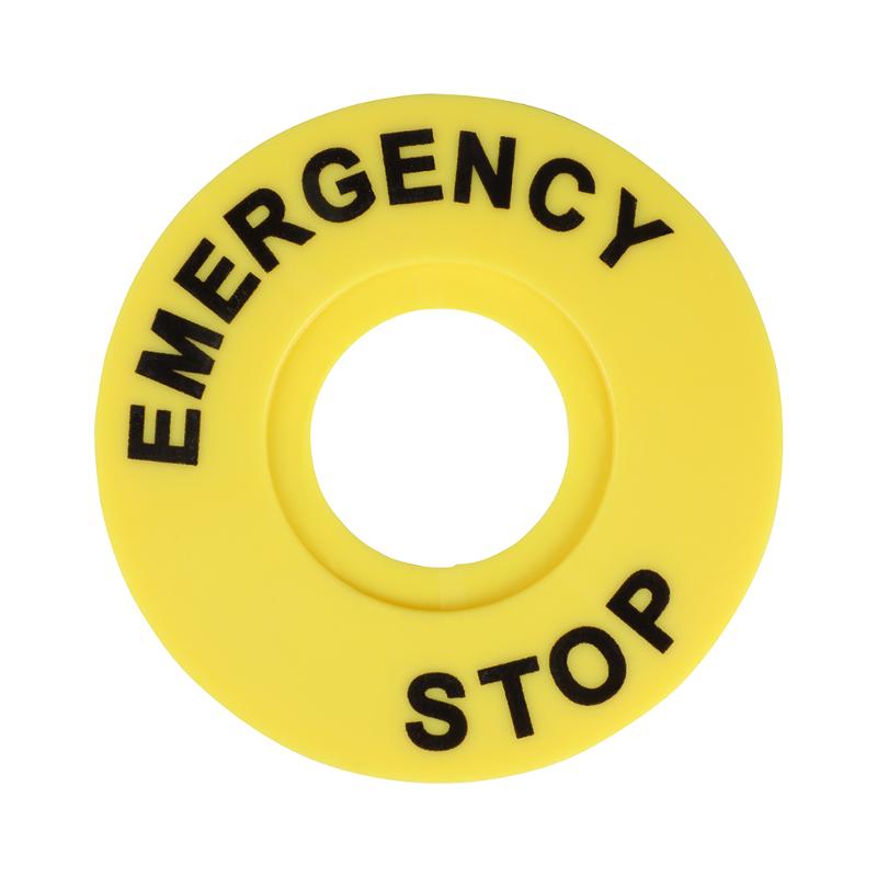 Бирка «Стоп» круглая 90мм (EMERGENCY STOP) OptiSignal Compact D22 C7-MH2290 , ZBY8330 | 362222 | КЭАЗ — фото 1 | Sento