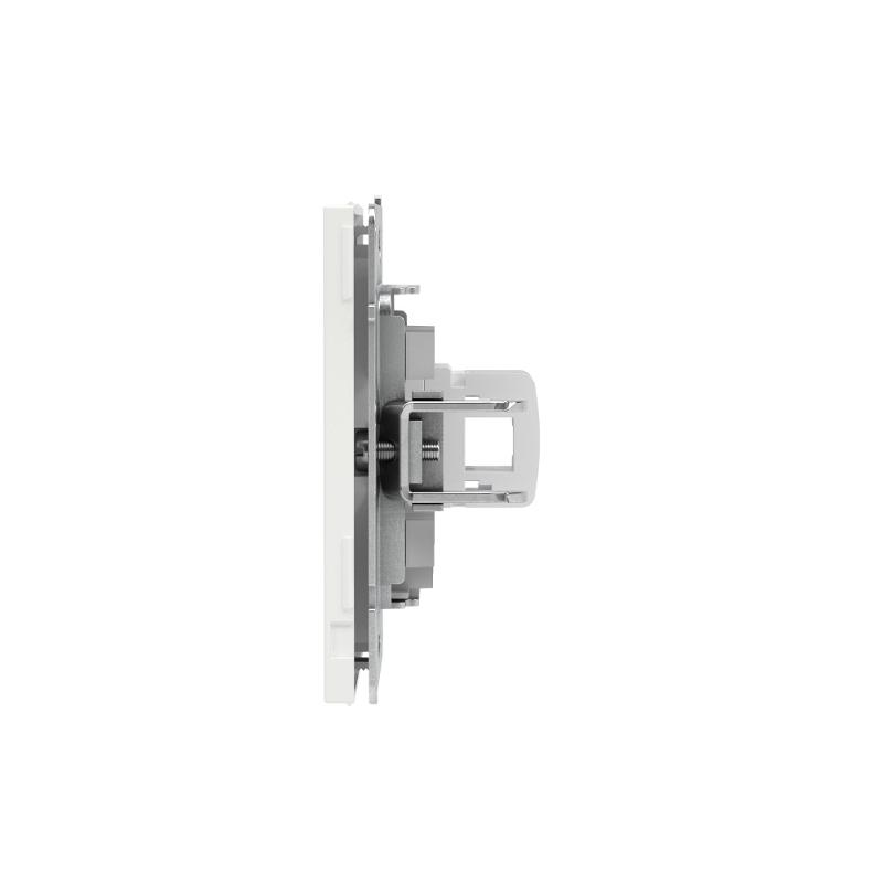 Компьютерная розетка RJ-45 без шторки, кат.5е одинарная, KANT, белый песок | 7010663 | DKC — миниатюра 4