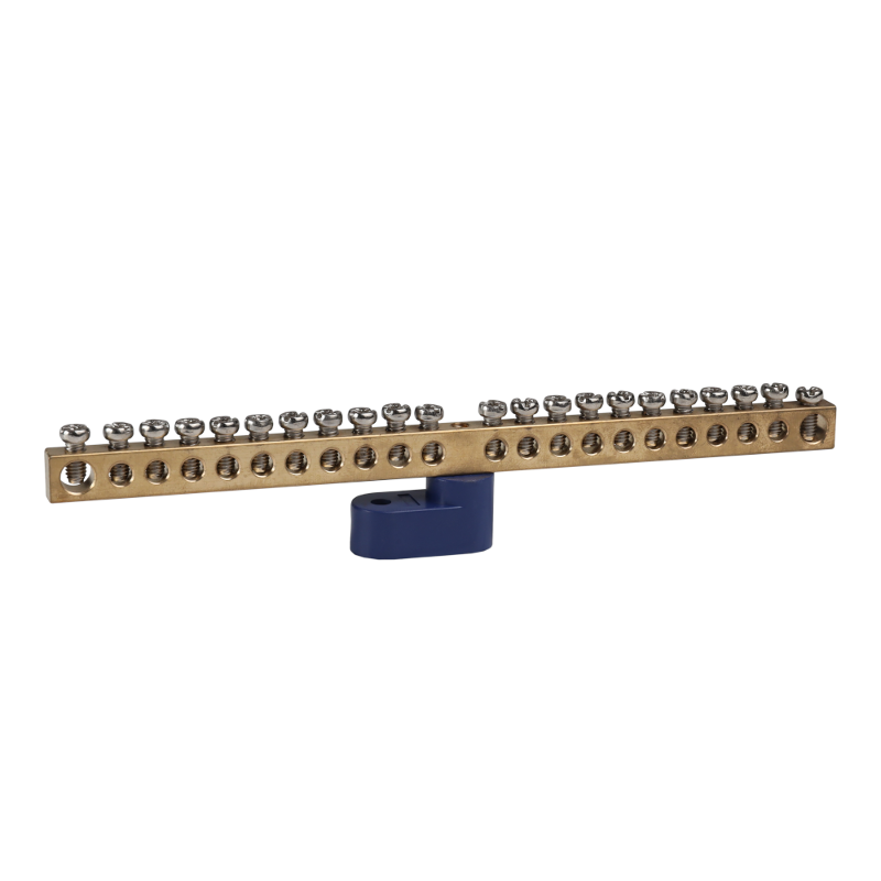 Шина нулевая с изолятором OptiKit  BB-O-N-S-22-6х9 синий | 277938 | КЭАЗ — фото 1 | Sento