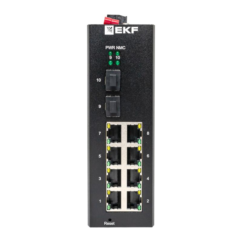 Промышленный управляемый коммутатор уровня L2 TSX-ML2-2GX/SFP-8GT, 2 порта 1000Base-X SFP, 8 портов 10/100/1000Base-T(X) RJ45, монтаж на динрейку TSX  — миниатюра 5