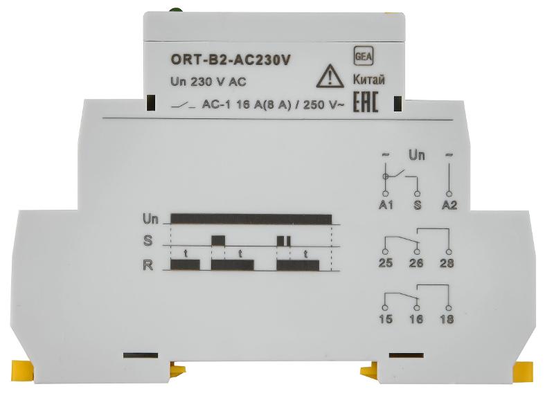 Реле задержки выключения ORT. 2 конт. 230 В AС  | ORT-B2-AC230V | IEK — миниатюра 3