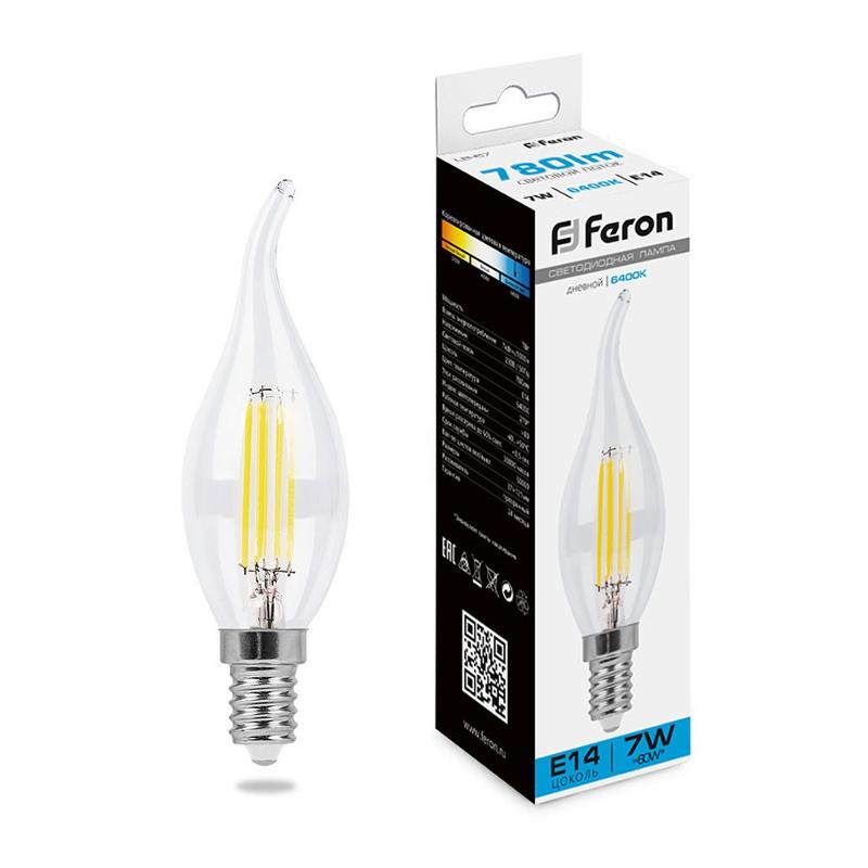 Лампа светодиодная, (7W) 230V E14 6400K, LB-67 | 38233 | FERON — Feron