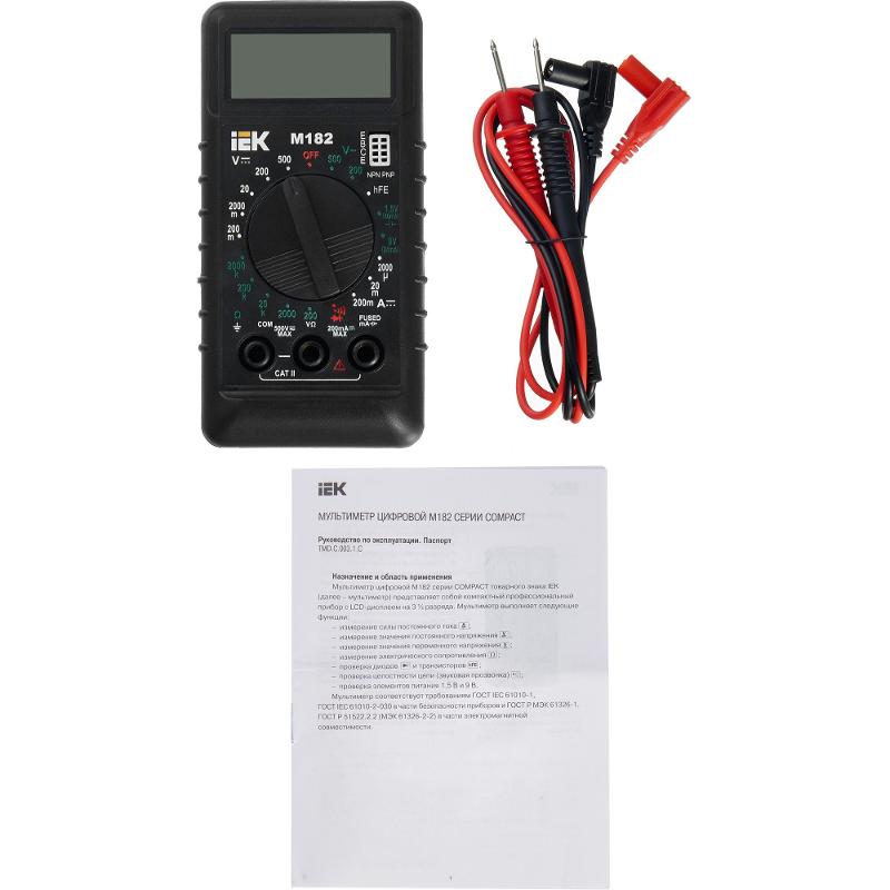 Мультиметр цифровой Compact M182  | TMD-1S-182 | IEK — миниатюра 5