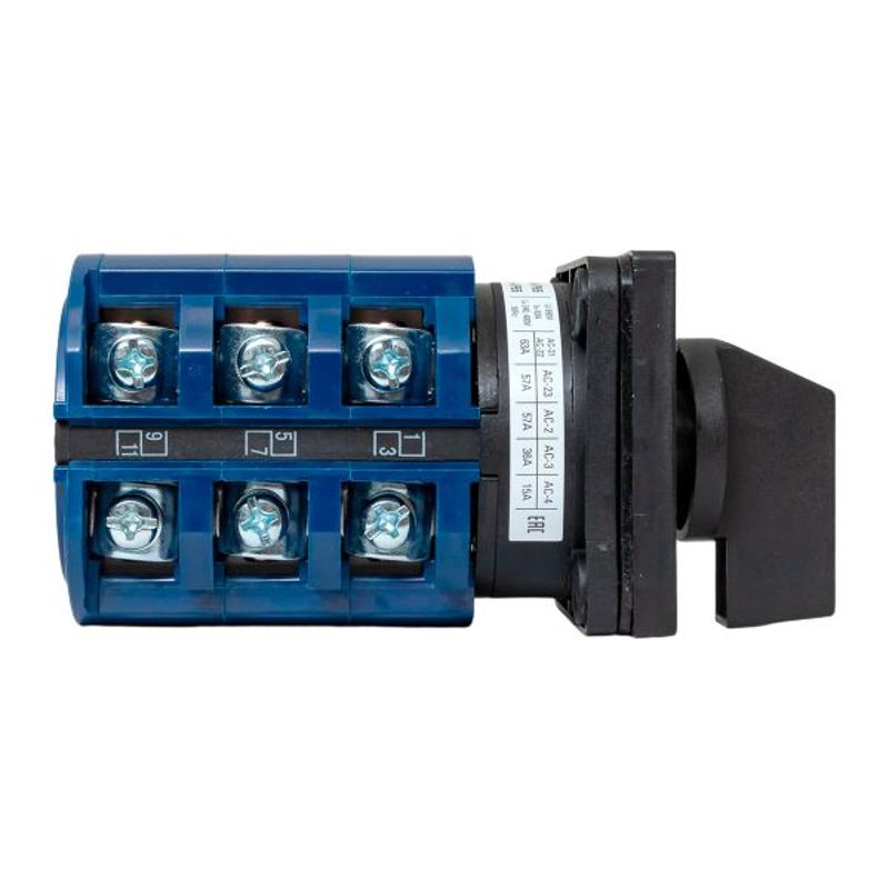 Переключатель кулачковый ПК-1-23 63А 3P «1-0-2» IP65 | pk-1-23-63-65 | EKF — миниатюра 3