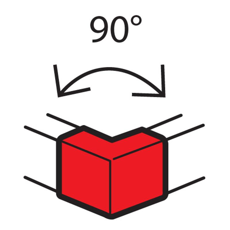 Внешний неизменяемый угол 90° - для кабель-каналов Metra 100x50 | 638012 | Legrand — Legrand