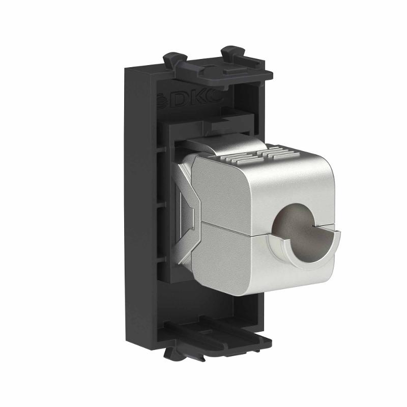 Компьютерная розетка RJ-45 без шторки модульная, кат.6 экранированная, "Avanti", "Черный матовый", 1 модуль | 4412791 | DKC — миниатюра 3
