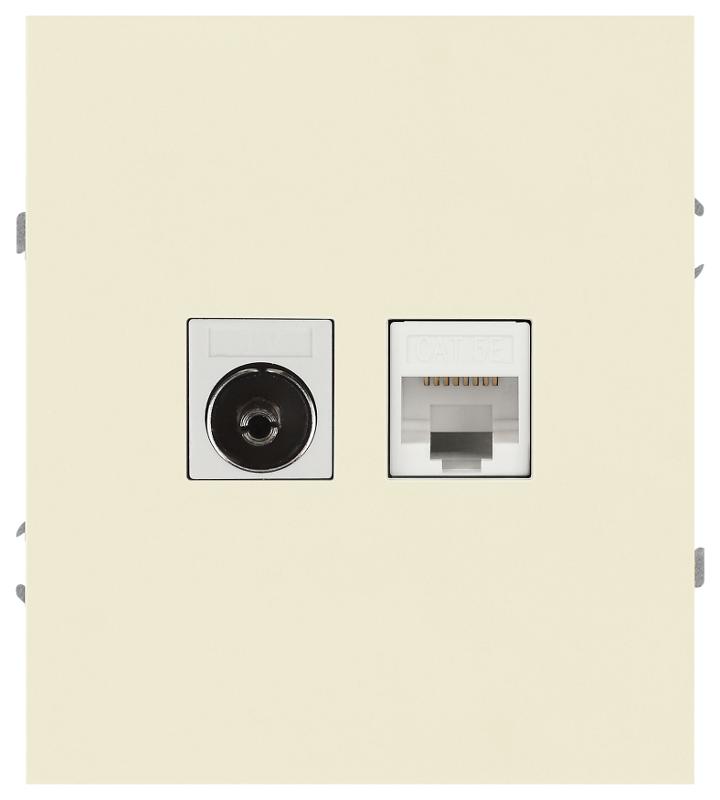 Розетка Arktik 16-3110-02 комбинированная RJ45+TV слоновая кость | Б0070495 | ЭРА — ЭРА (Энергия света)