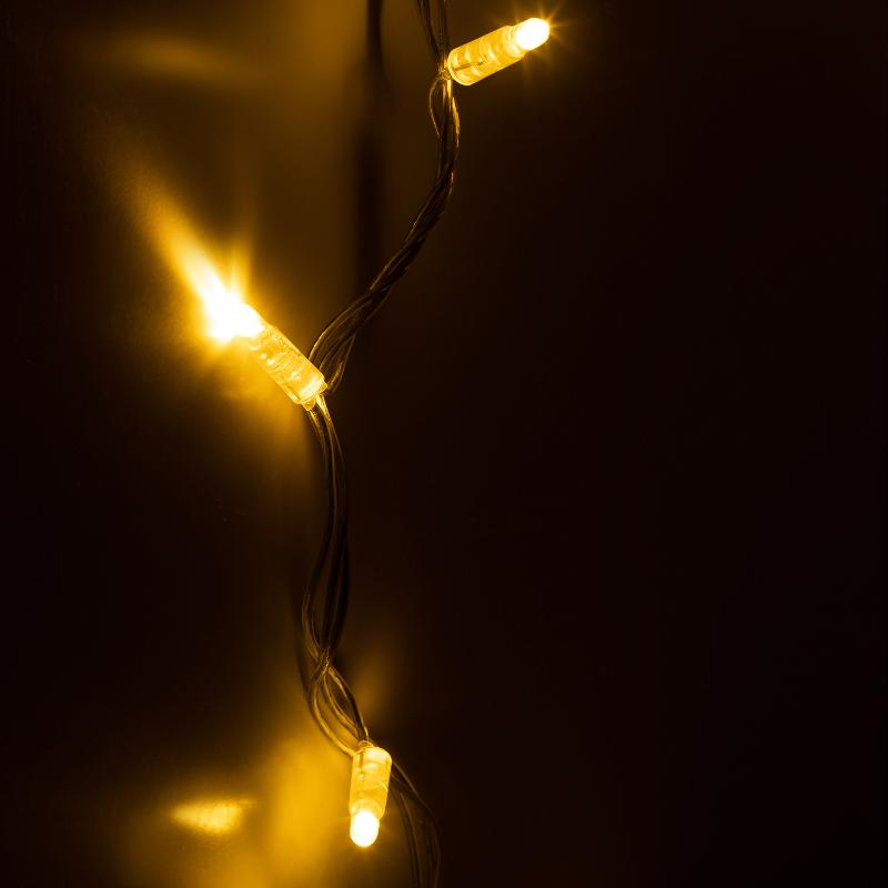 Светодиодная новогодняя гирлянда ERAPS-NP10 нить 100 м тёплый свет 100 LED | Б0051889 | ЭРА — миниатюра 4