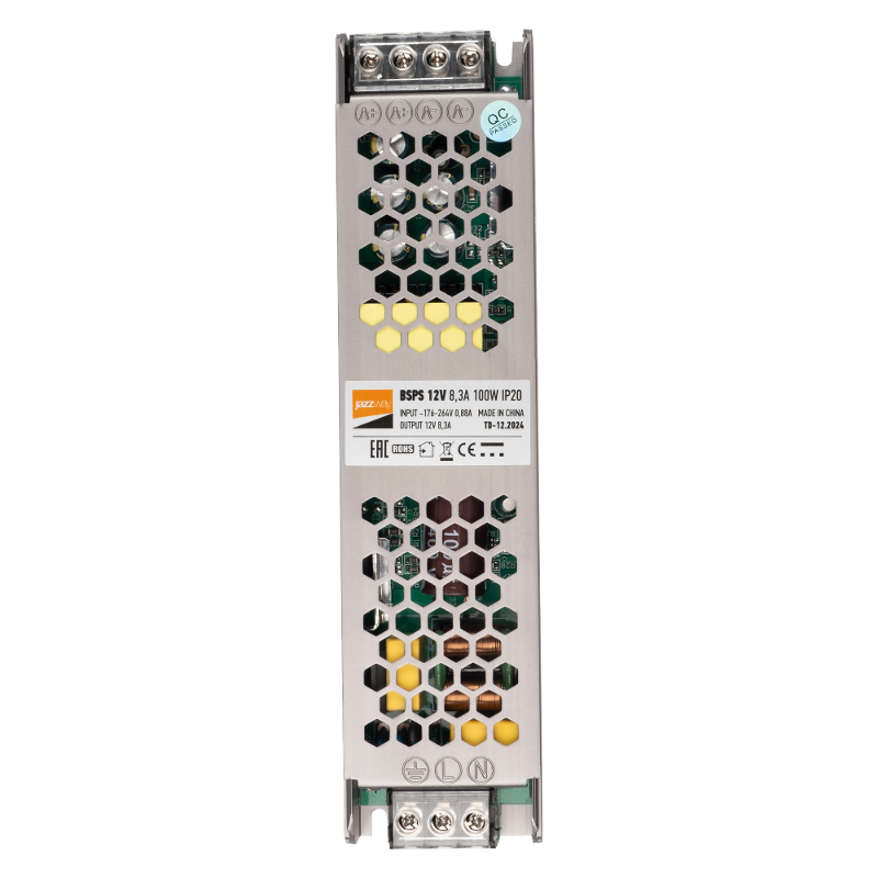 Драйвер для светодиодной ленты LED BSPS 100Вт 12В IP20 | 1002167A | Jazzway — Jazzway