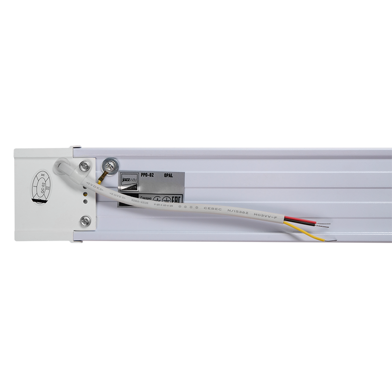 Светильник светодиодный линейный ДПО PPO-02 1200 36W 4000K алюм 160-260V 1200х61х24 опал IP20 (аналог ЛПО) | 5017818 | Jazzway — миниатюра 4