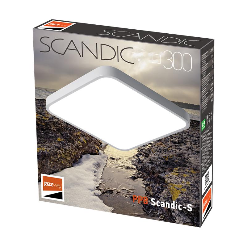 Светильник светодиодный бытовой PPB Sсandic-S 36w 4000K GR IP20 330*330*50 | .5037236 | JAZZWAY — миниатюра 5