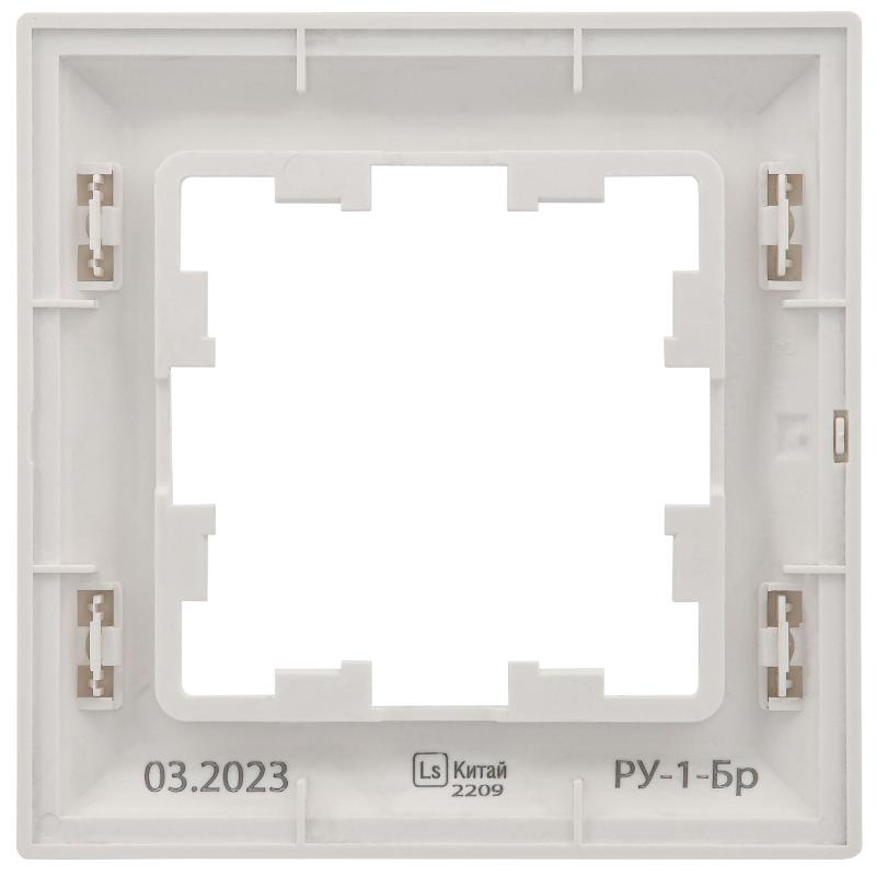 BRITE Рамка 1-ая РУ-1-Бр белый/белый | BR-M12-12-K01 | IEK — миниатюра 5