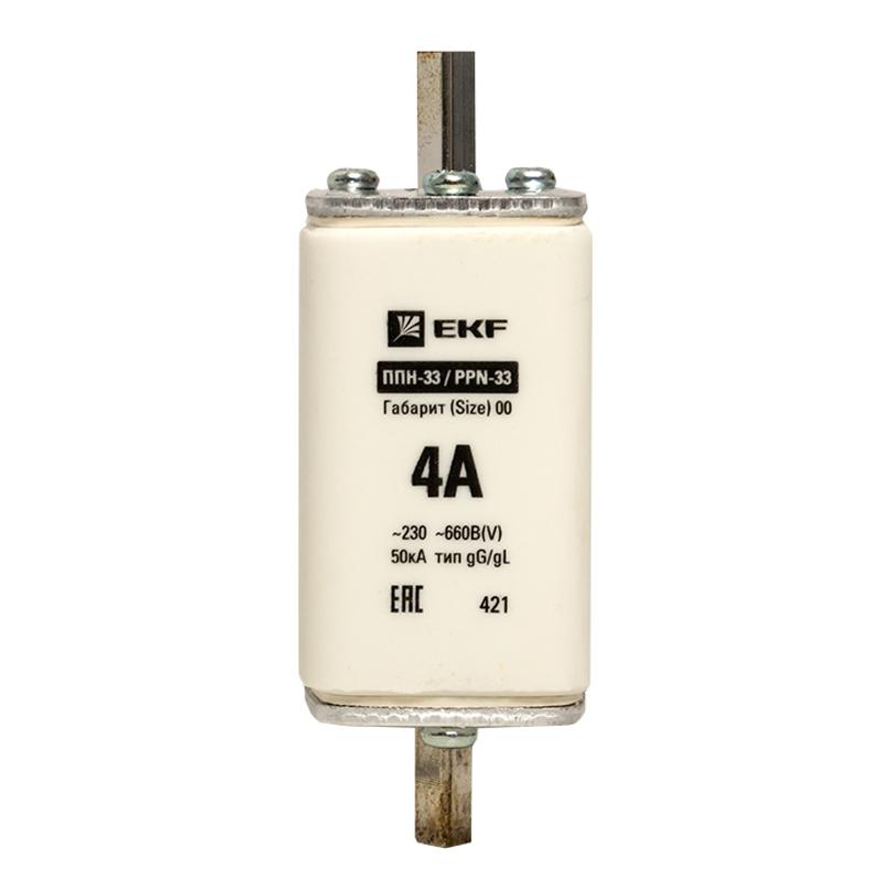 Плавкая вставка ППН-33 160/ 4А габарит 00 | fus-33/160/4 | EKF — миниатюра 4