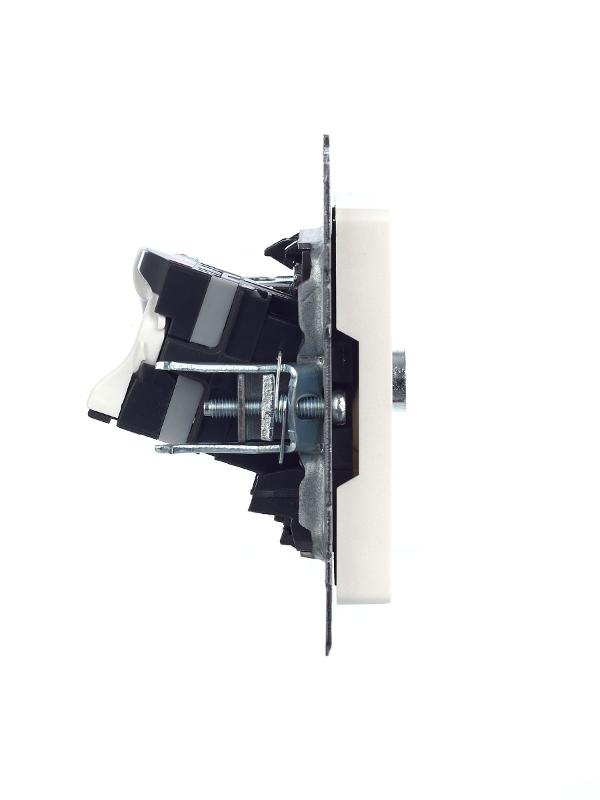 BRITE Розетка двойная TV+RJ45 кат.5E РТВ/РК12-БрЖ жемчужный  | BR-AK20-1-K36 | IEK — миниатюра 3