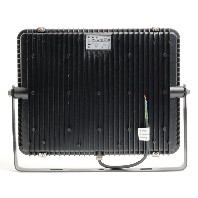 Прожектор светодиодный LL-925 250W 6400K IP65 AC220V/50Hz, черный 381*484*56 мм | 29500 | FERON — миниатюра 3