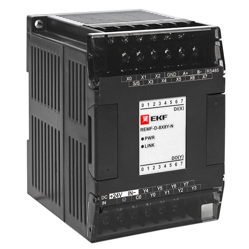 Модуль дискретного в/в REMF 8/8 N PRO-Logic | REMF-D-8X8Y-N | EKF — миниатюра 1