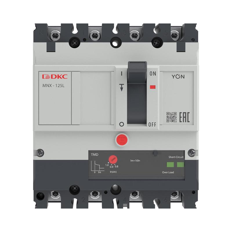 Авт. выкл. YON pro MNX125L 3N 25A 70kA при AC415V расц. TMD | MNX125L3NTMD0025 | DKC — миниатюра 3