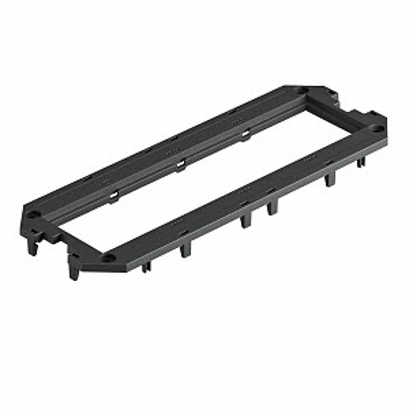 Накладка монтажной коробки UT4 для 4xModul45 208x76 мм (полиамид,черный) (UT4 P4) | 7408763 | OBO Bettermann — миниатюра 2