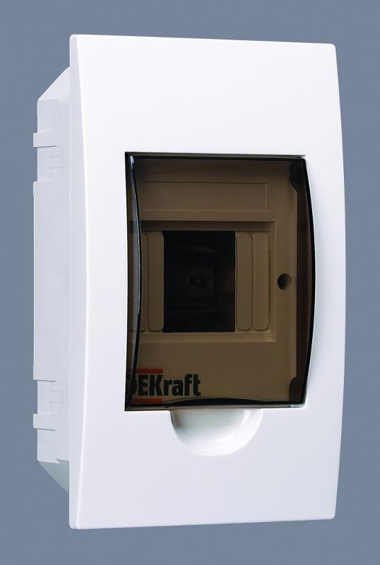 Корпус пластиковый встраиваемый 4 модуля, IP41, ЩРВ-П-4 | 31001DEK | DEKraft — DEKraft
