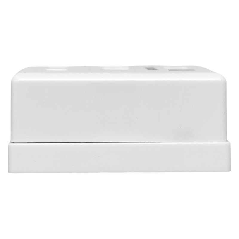 Розетка настенная TERACOM PRO Cat.6 неэкранированная 2 порта RJ-45 Dual IDC белая | TRP-WBOX-2RJ45-6UTP-WH | EKF — миниатюра 4