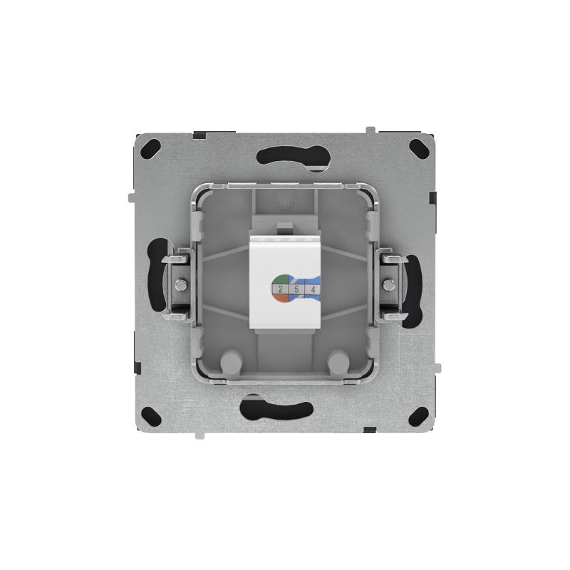 Компьютерная розетка RJ-45 без шторки, кат.5е одинарная, KANT, черный уголь | 7012663 | DKC — миниатюра 3