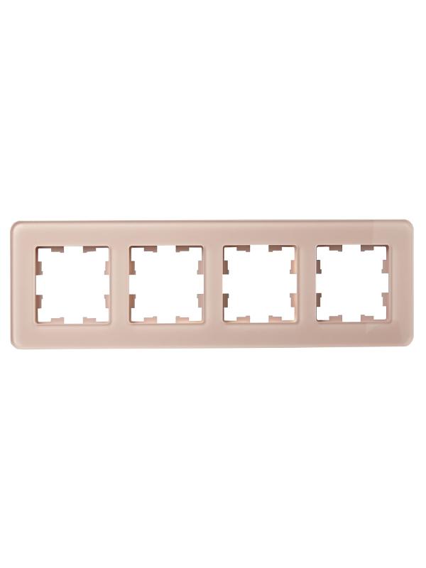 BRITE Рамка 4-ая РУ-4-2-Бр стекло дымчатый RE | BR-M42-G-41-K97 | IEK — миниатюра 2