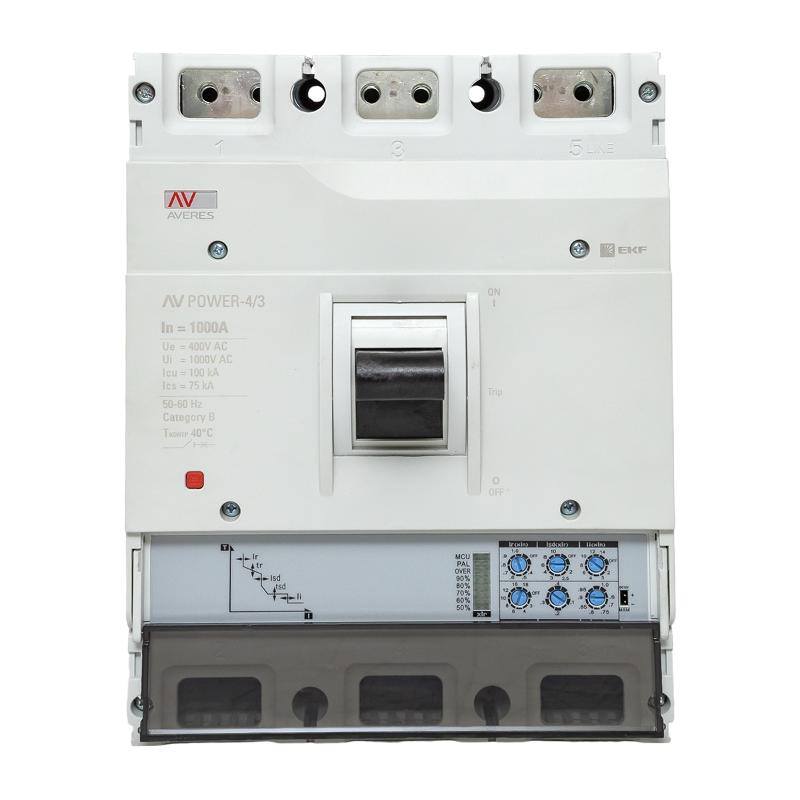 Выключатель автоматический AV POWER-4/3 1000А 100kA ETU2.0 AVERES | mccb-43-1000H-2.0-av | EKF — миниатюра 6