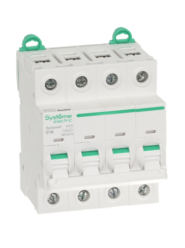 Systeme9 Автоматический выключатель (АВ) C 16A 4P 10kA 400В | S9F32416 | SE — миниатюра 6