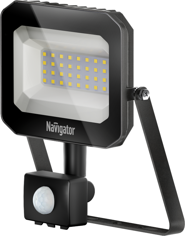 Прожектор светодиодный 95 428 NFL-05-30-4K-BL-SNR-LED 30Вт 4000К IP65 датчик движения | 95428 | Navigator — Navigator