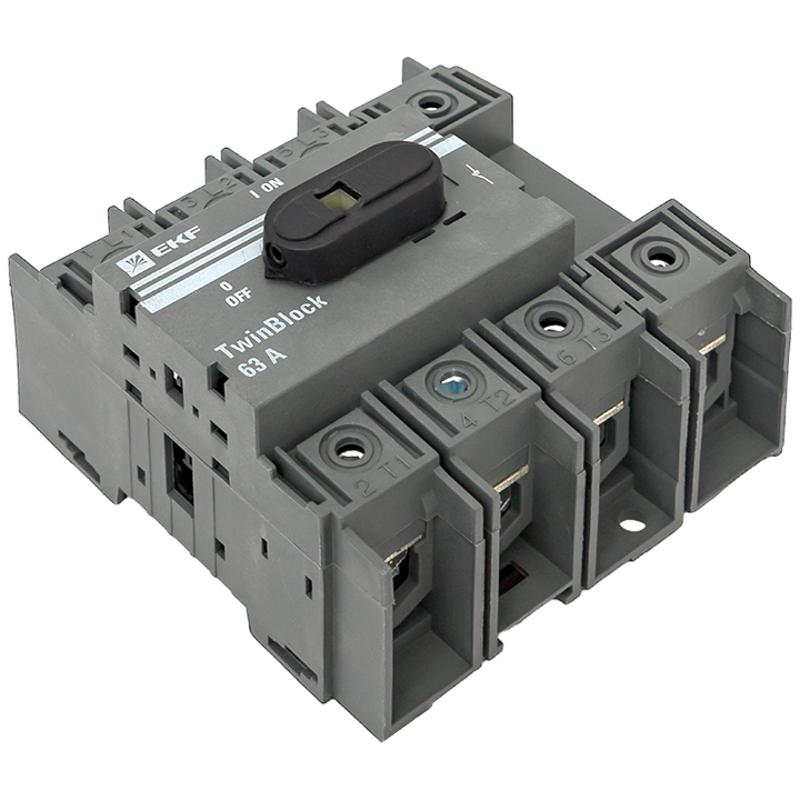 Рубильник 63A 4P c рукояткой управления для прямой установки TwinBlock | tb-63-4p-f | EKF — миниатюра 9