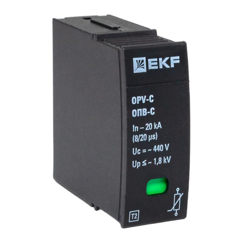 Сменный модуль к ОПВ-C In-20кА 440В с сигнализацией  |opv-c-module| EKF — EKF