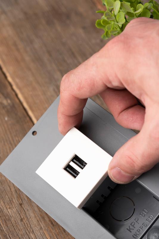 Розетка USB, сила тока 2,1 А (2 гнезда) без индикатора | E2MR2-20USB-10 | EKF — миниатюра 11