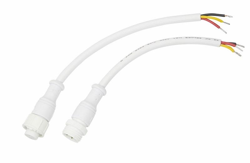 Соединительный кабель (3pin) герметичный (IP67) 3х0.5 мм² 300 V белый | 11-9530 | REXANT — REXANT