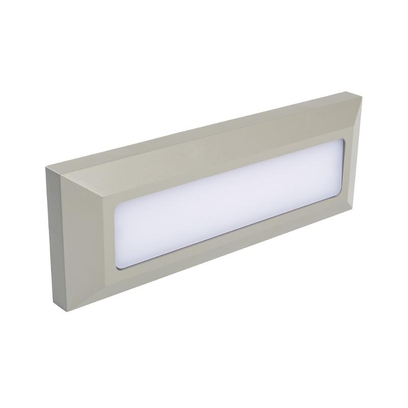 Светильник светодиодный архитектурный ДВУ PST/W S230080 5w 4000K GREY IP65 фасадный | 5005617 | Jazzway — миниатюра 4