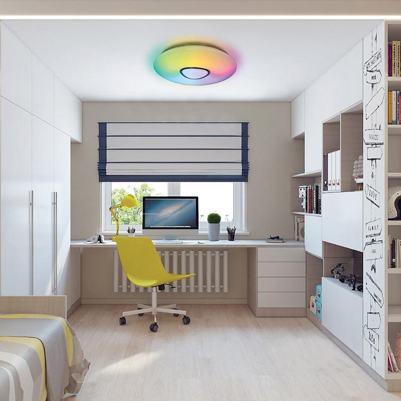 Светильник светодиодный управляемый с пультом 60W, Max. 5000Lum, RGB + CCT 3000К-6000K, IP20, AL5777 RAINBOW | 41917 | FERON — миниатюра 8