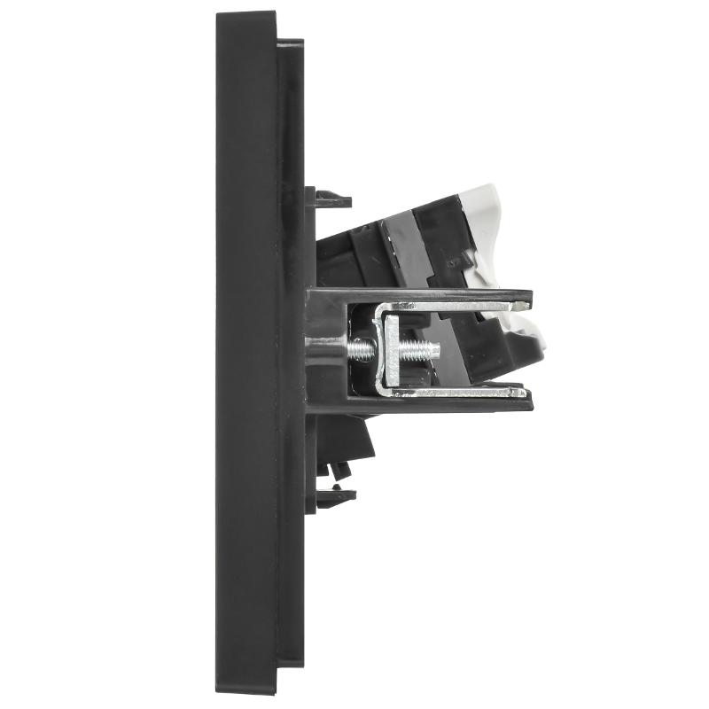 FORTE&PIANO Розетка комп. RJ45 кат.6 FP131 черный | FP-K10-2-K02 | IEK — миниатюра 4
