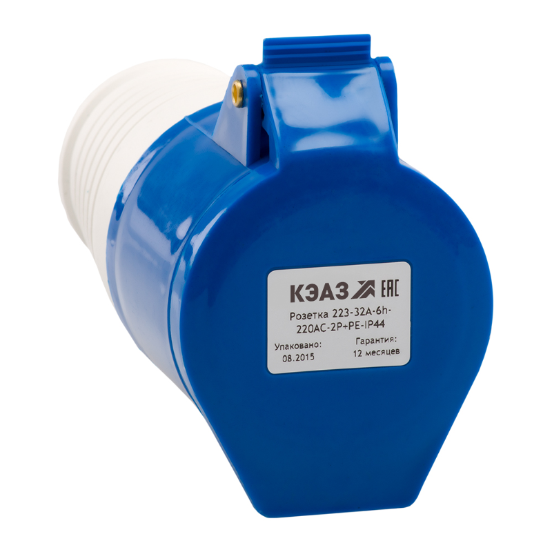 Розетка 213-16А-6h-220AC-2P+PE-IP44 | 222744 | КЭАЗ — миниатюра 2