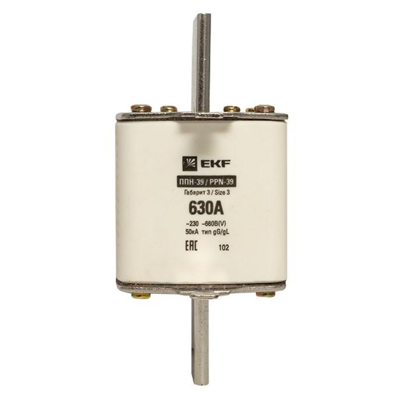 Плавкая вставка ППН-39 630/630А габарит 3 | fus-39/630 | EKF — миниатюра 2