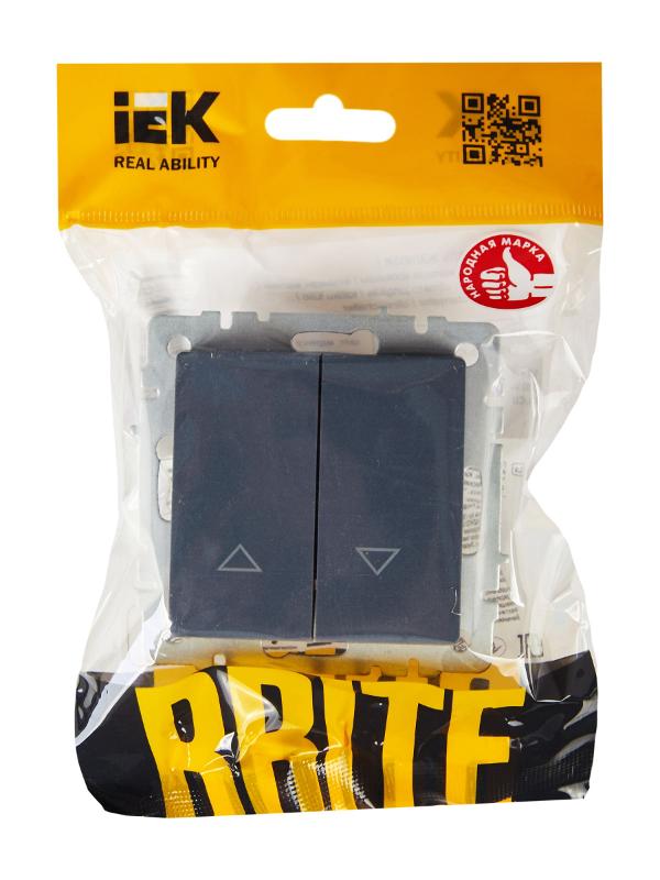 BRITE Выключатель жалюзи 10А ВС10-1-5-БрМ маренго  | BR-V15-0-10-K35 | IEK — миниатюра 6