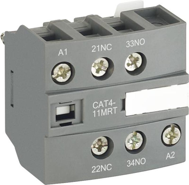 Блок контактный дополнительный CAT4-11MRT для контакторов AF..RT и NF..RT|1SBN010154R1111| ABB — ABB