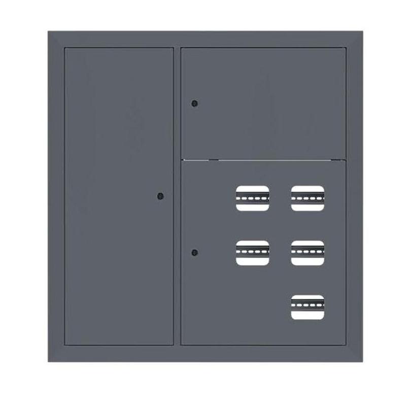 Щит этажный 5 кв. слаботочка слева RAL7024 (1000х950х150)  PROxima |mb29-v-5z-ral7024| EKF — фото 1 | Sento