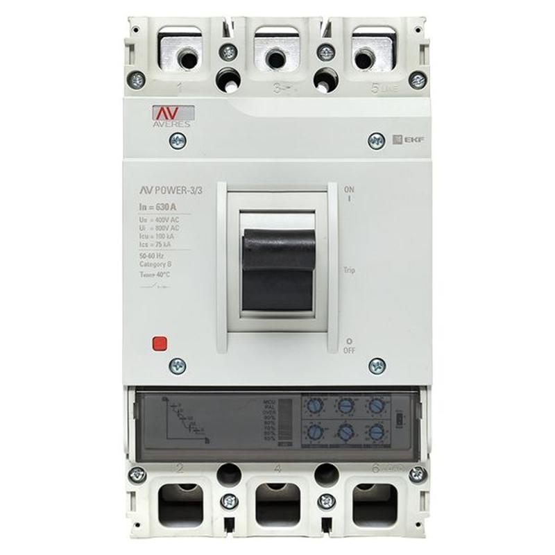 Выключатель автоматический AV POWER-3/3 630А 100kA ETU2.0 AVERES | mccb-33-630H-2.0-av | EKF — миниатюра 10